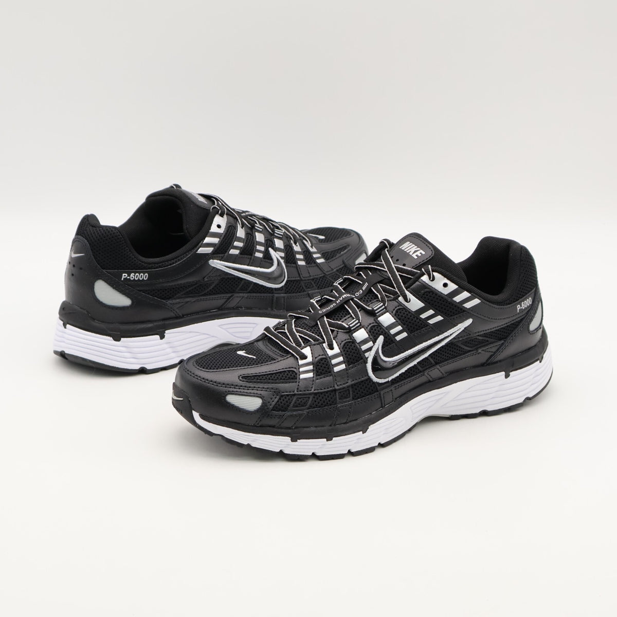 CD6404-026 Nike P-6000 Black White Metallic Silver (Men's)