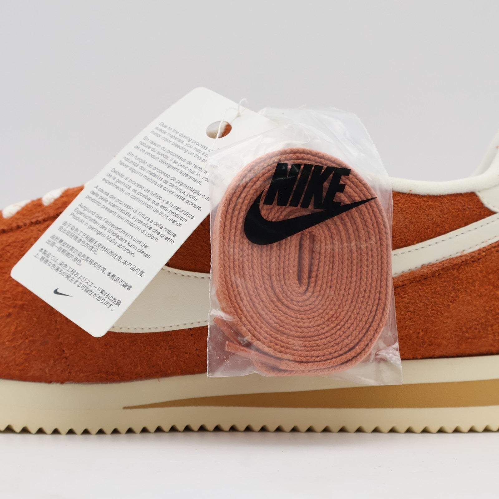 HF3142-200 Nike Cortez SE Suede Dark Russet Flax Muslin Sail (Men's)