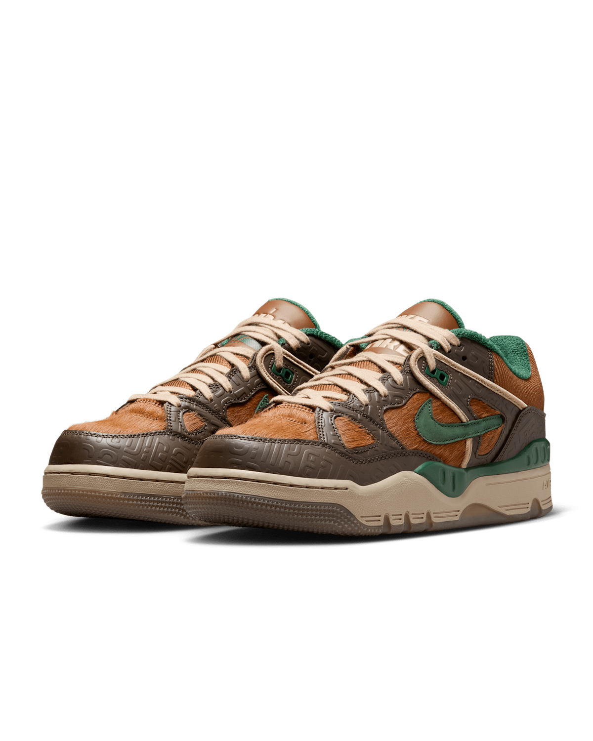 HQ7533-201 NIGO Nike Air Force 3 Low Baroque Brown Pecan Heel Logo OGIN (Men's)