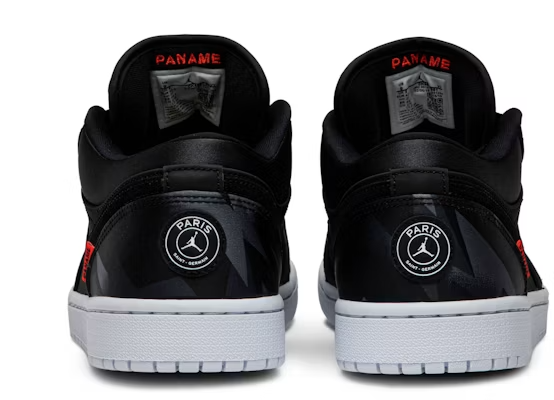 CK0687-001 Paris Saint-Germain (PSG) Ã Nike Air Jordan 1 Low "Black" (Men's)