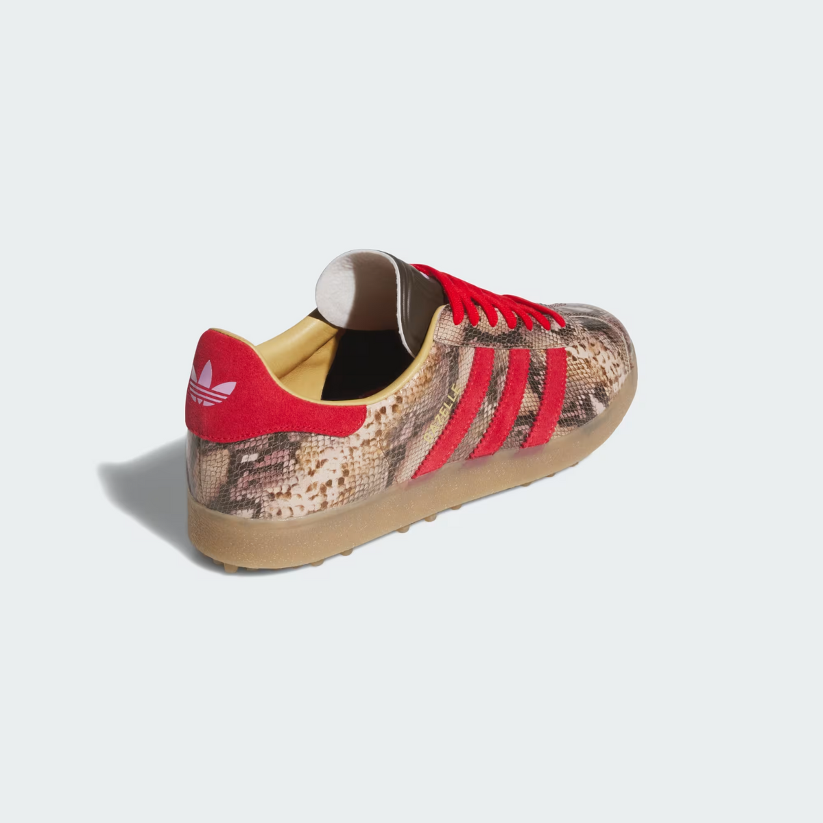 JP7703 adidas Gazelle Lux Spikeless Golf Preloved Brown/Better Scarlet (Men's)