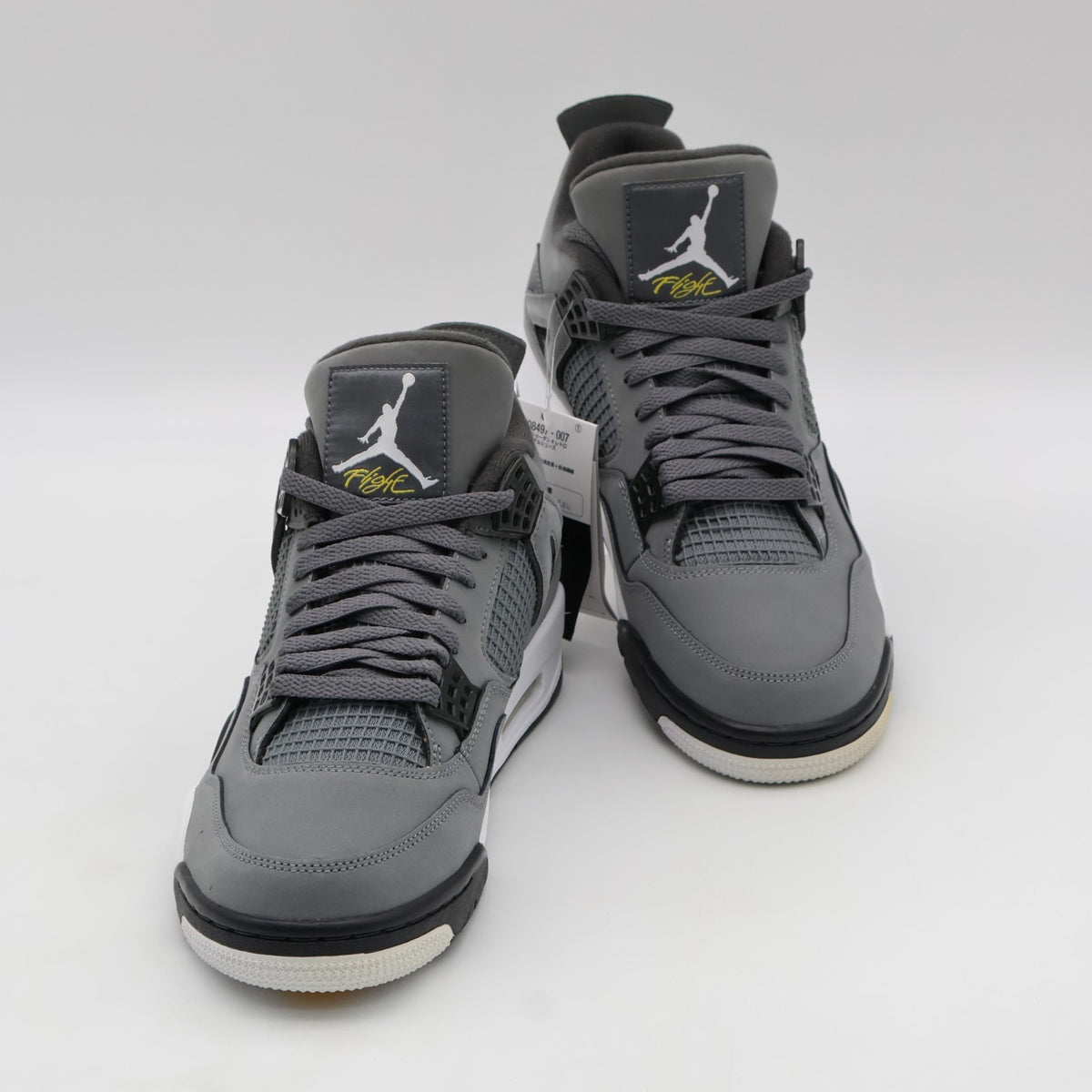 308497-007 Nike Air Jordan 4 Retro Cool Grey Chrome Dark Charcoal White Steel