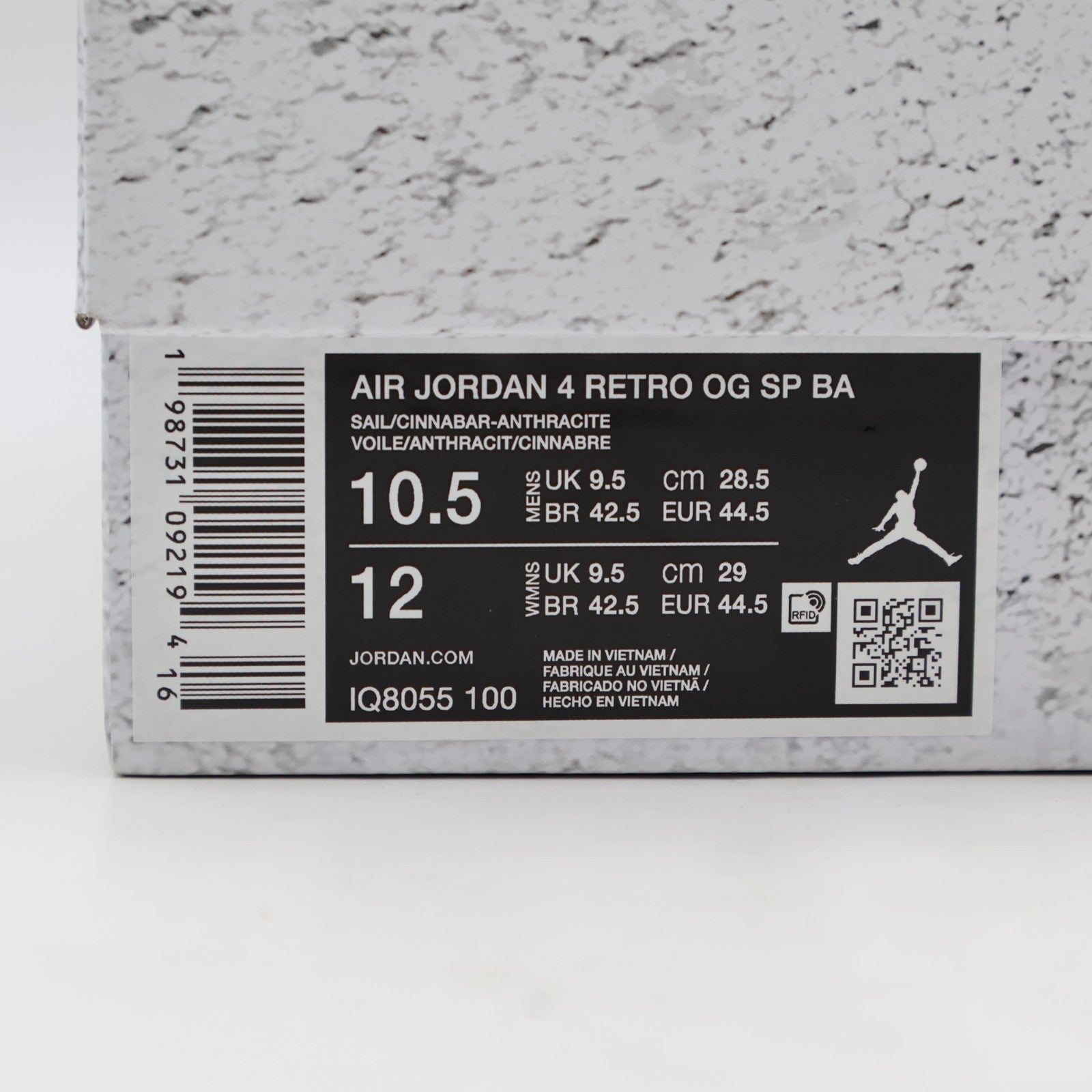 IQ8055-100 Nigel Sylvester Ã Nike Air Jordan 4 "Brick After Brick" (Men's)
