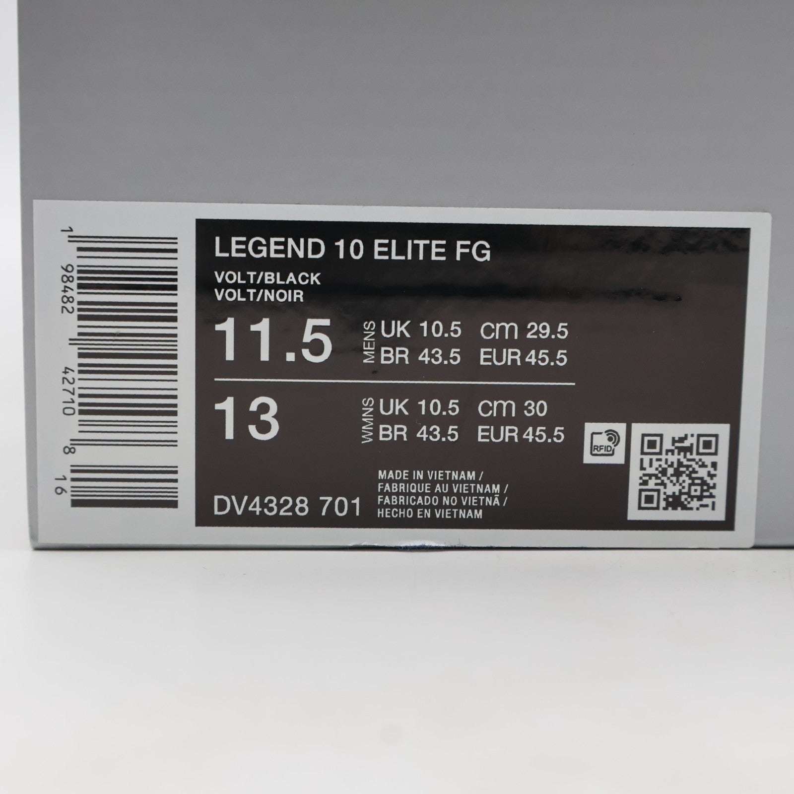 DV4328-701 Nike Tiempo Legend 10 Elite Firm Ground Low-Cut Soccer Cleats (Men's)