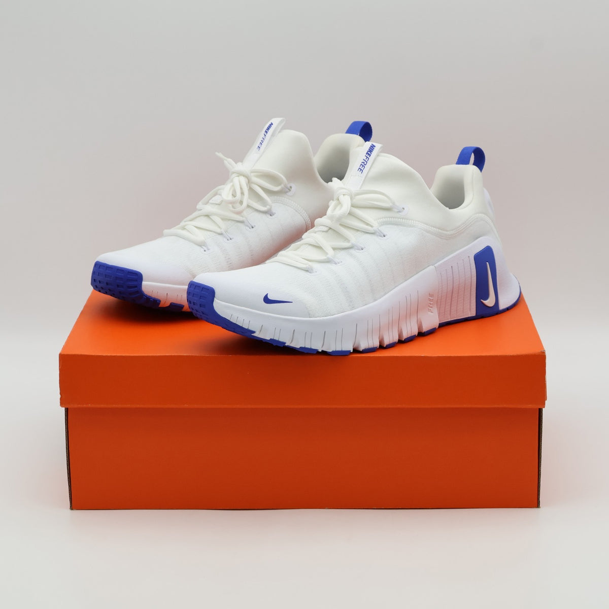 FJ7127-102 Nike Free Metcon 6 White White Game Royal (Men's)