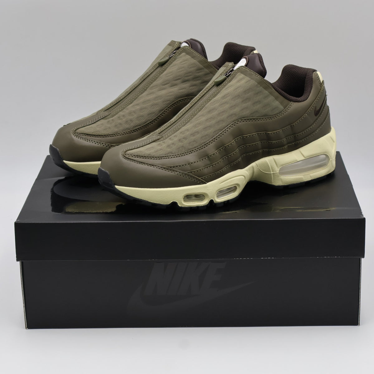 IQ3466-200 Nike Air Max 95 Big Bubble Zip "Medium Olive/Alabaster" (Men's)