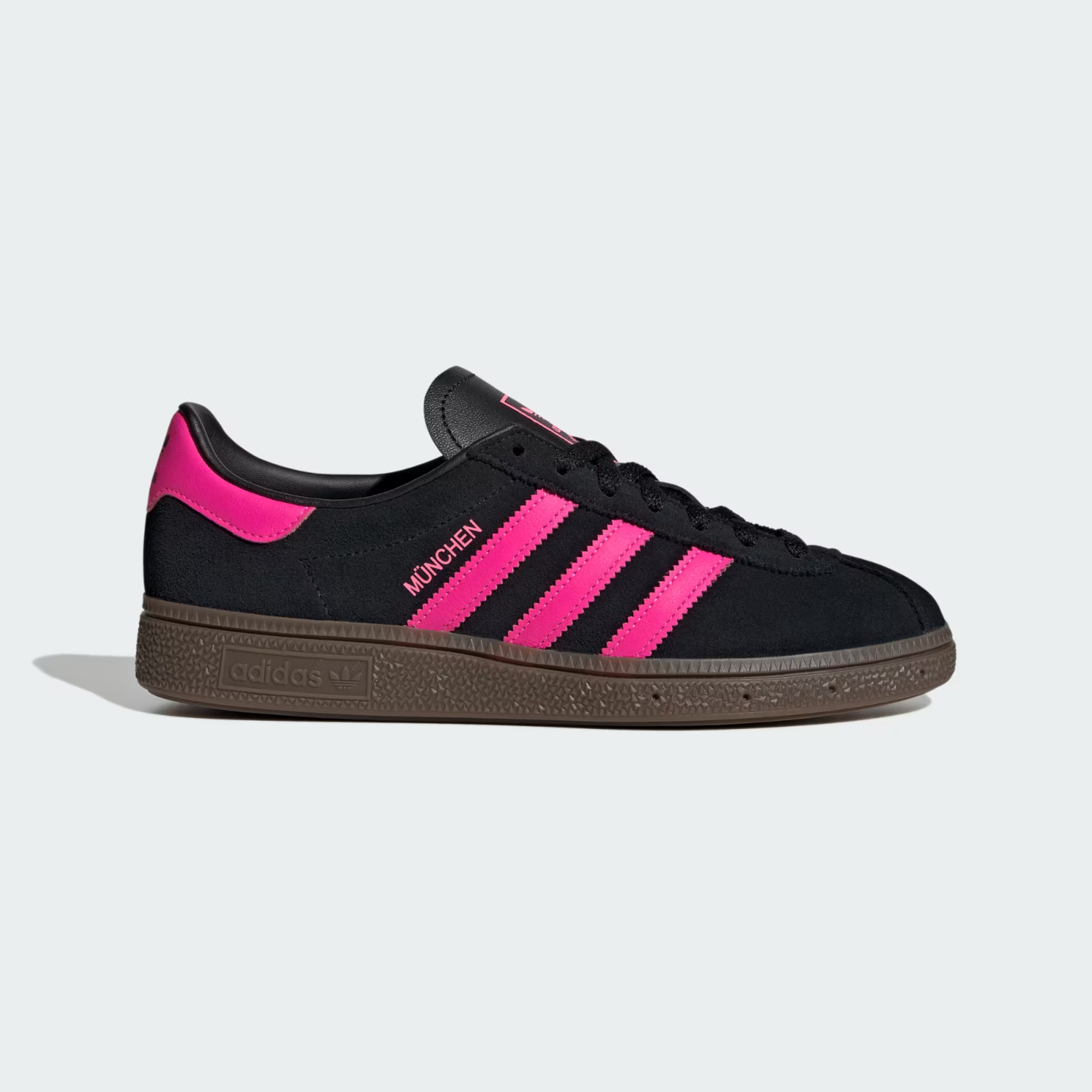 JS4000 adidas Originals Munchen Core Black Lucid Pink Gum (Men's)