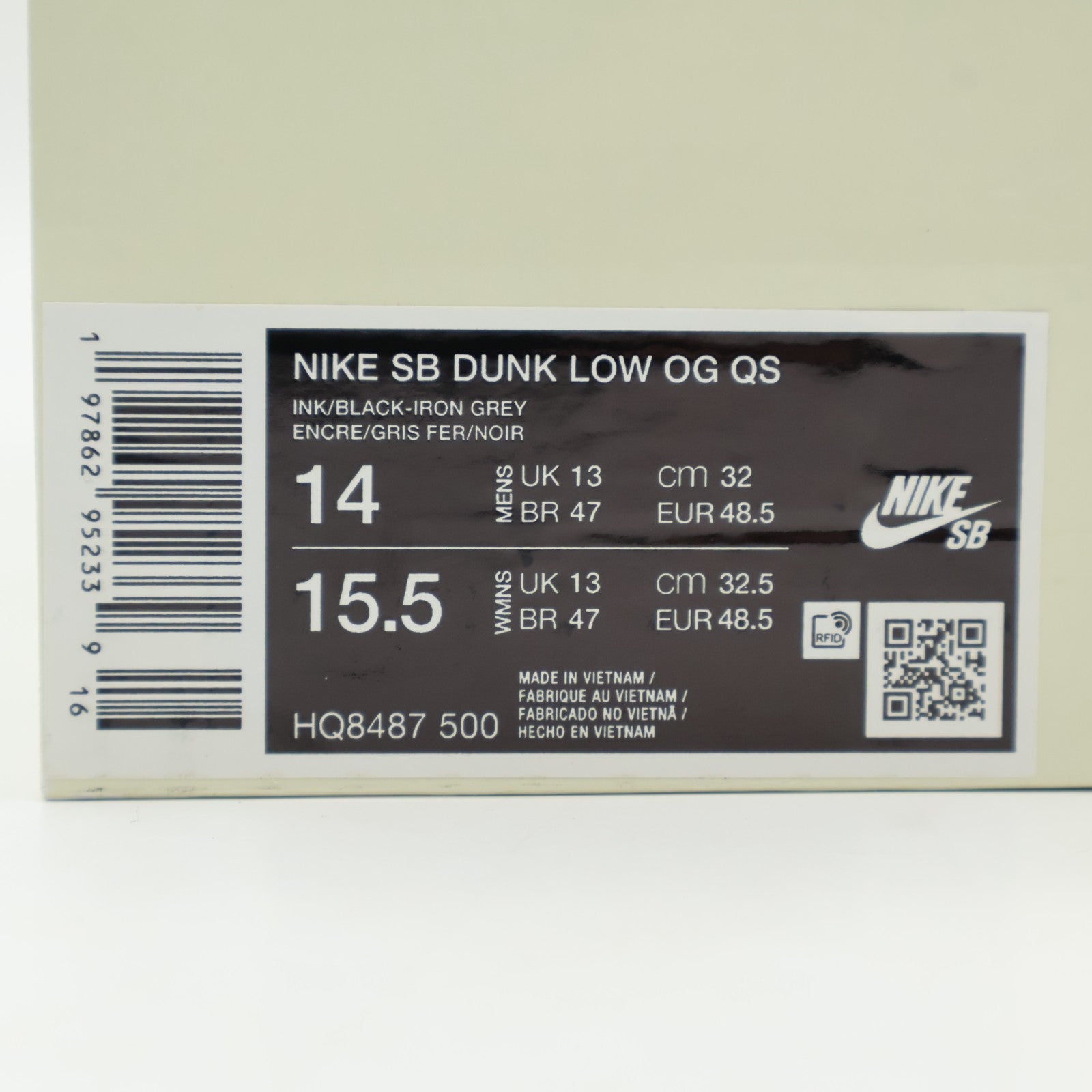 HQ8487-500 Supreme Nike SB Dunk Low Ink (Europe and the UK Exclusive) (Men's)