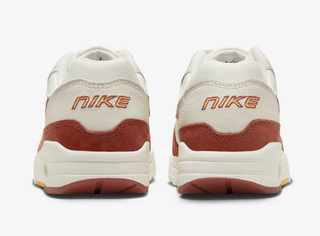 FD2370-100 Nike WMNS Air Max 1 Rugged Orange and Sail