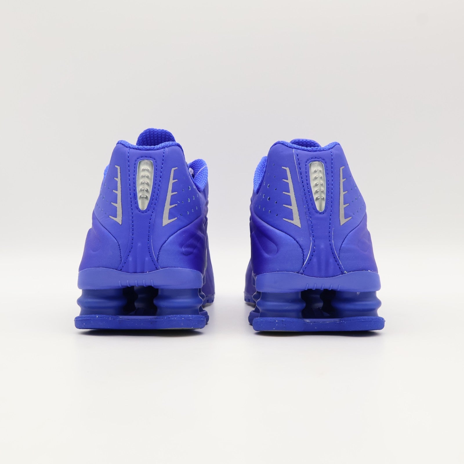 HJ7303-445 Nike Women's Shox R4 Racer Blue and Metallic Silver (Women's)