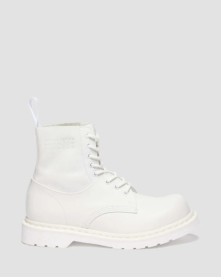 42282100 MM6 Maison Margiela Dr.Martens 1460 Twist 8 Holes Boots White (Men's)
