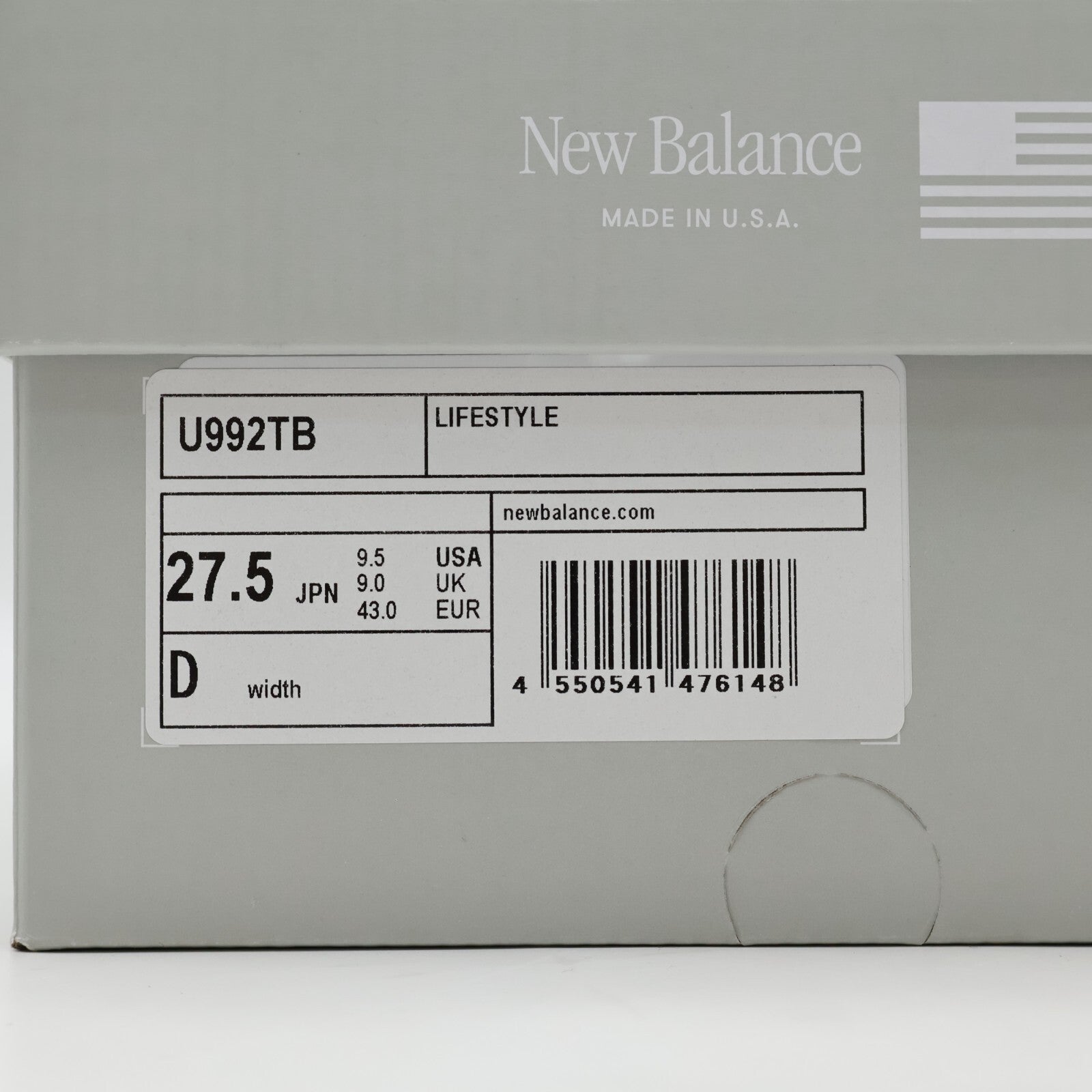 U992TB New Balance 992 Triple Black (2025) (Men's)