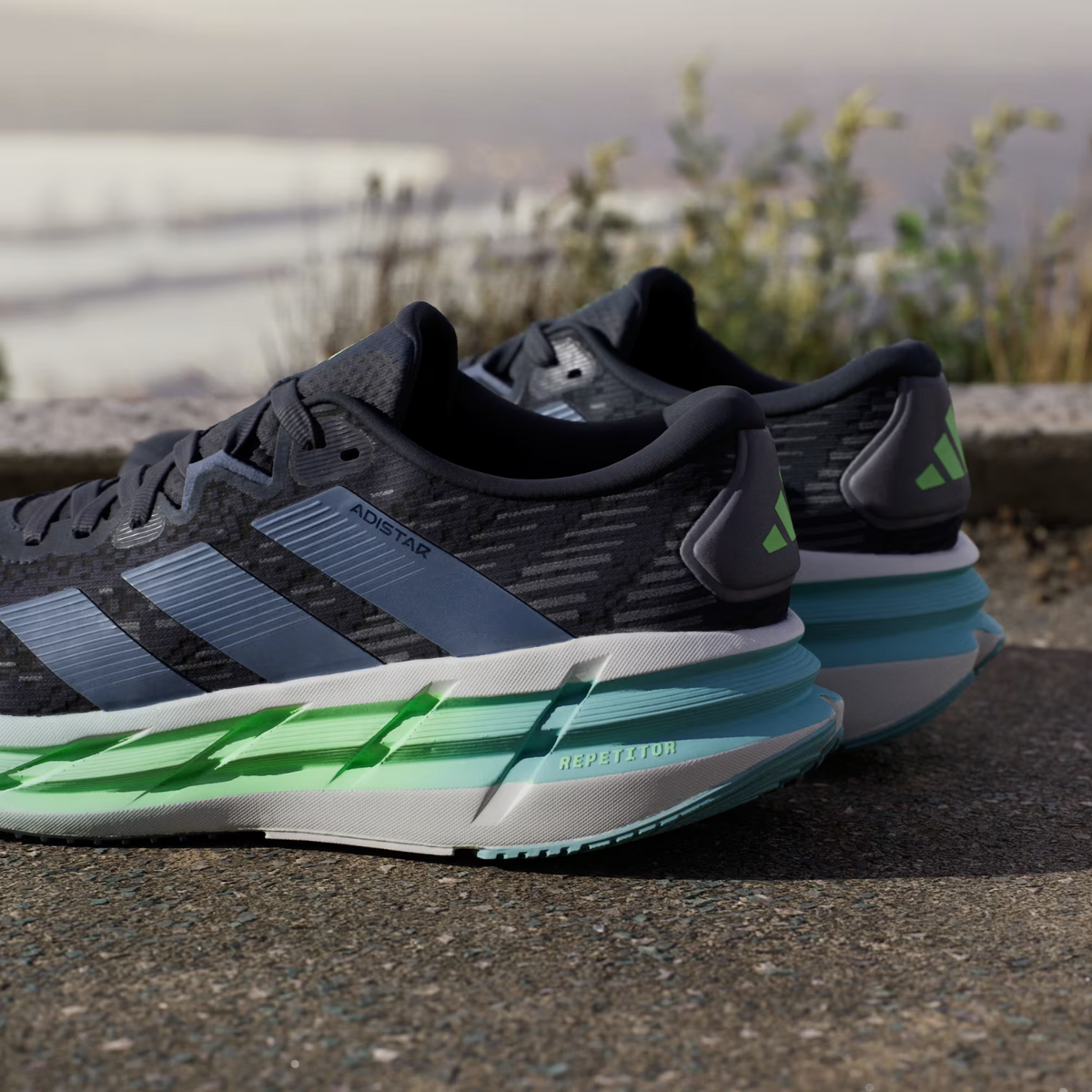 JR0310 adidas Adistar 4 Aurora Ink/Preloved Ink/Lime Burst (Men's)