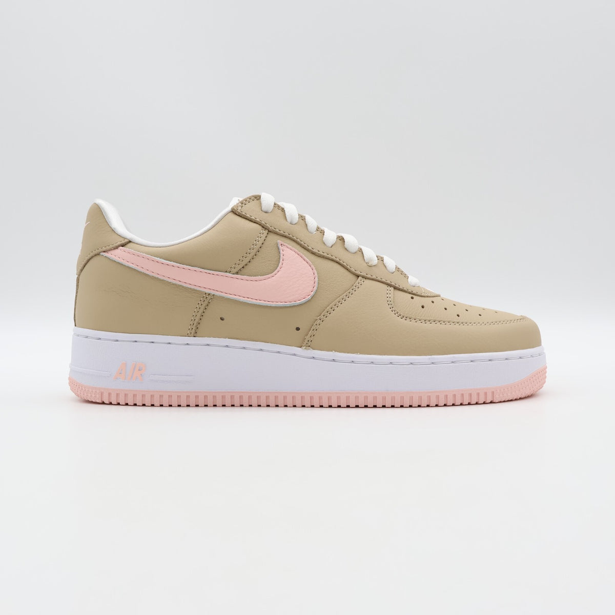 845053-201 Nike Air Force 1 Low Retro Linen Atmosphere True White Pink (Men's)