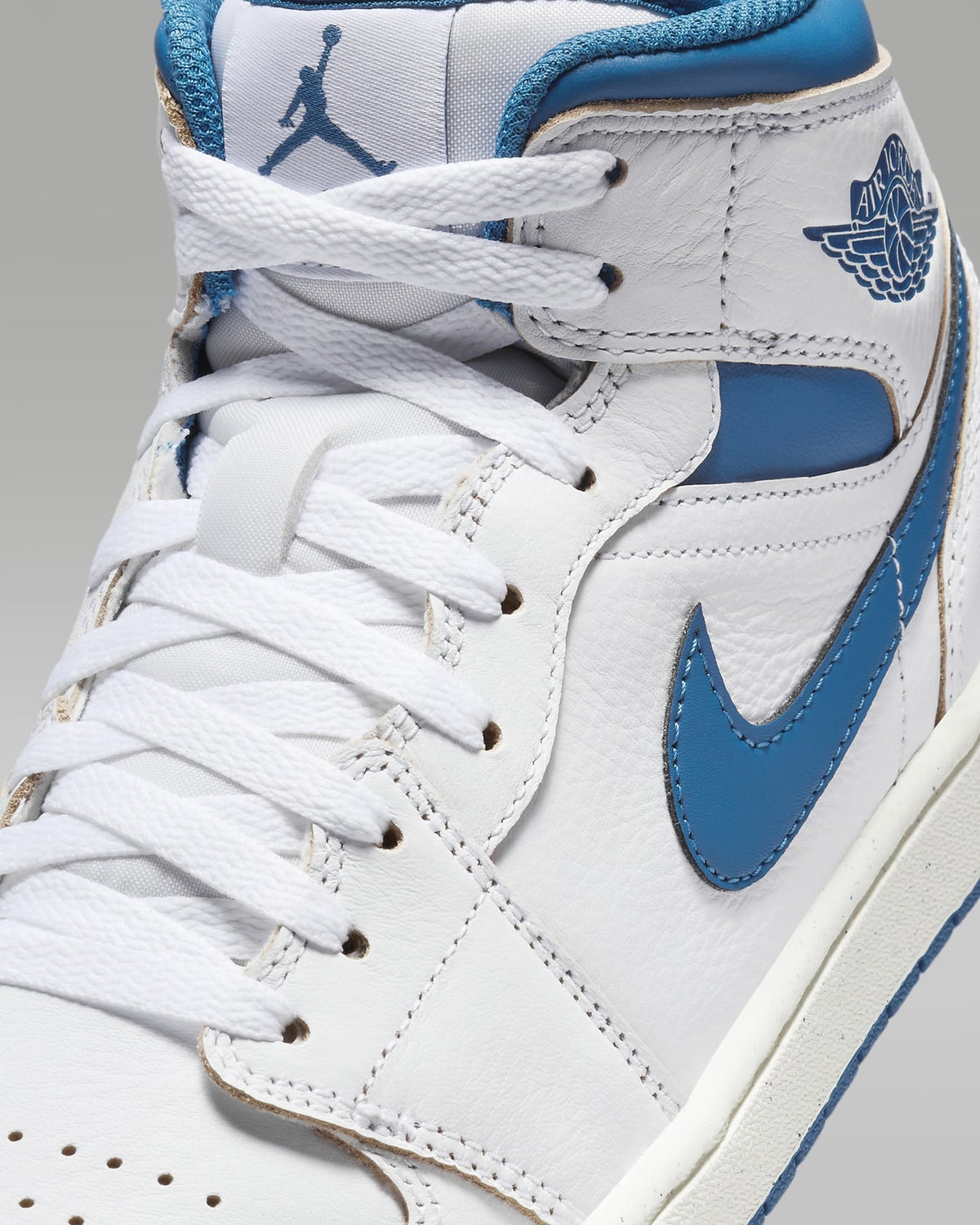 FN5215-141 Nike Air Jordan 1 Mid SE Industrial Blue (Men's)