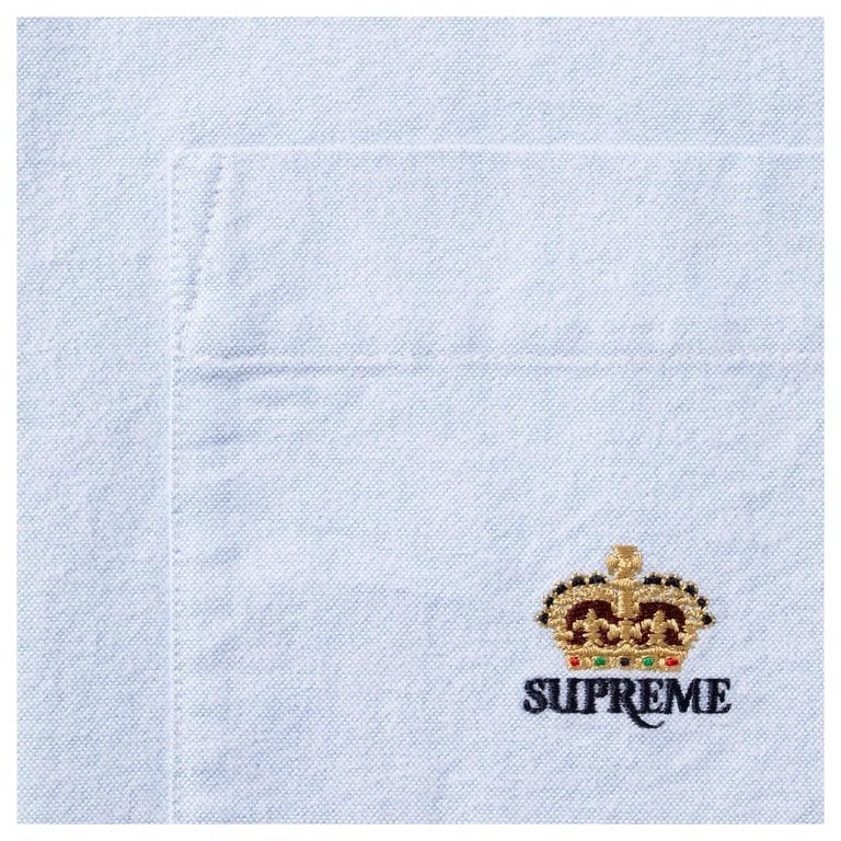 Supreme Loose Fit Flannel Oxford Shirt Light Blue (26FW)
