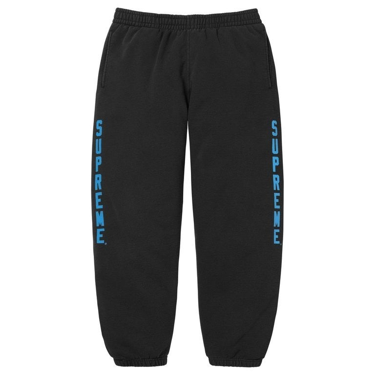 Supreme Washed Logo Sweatpant Black