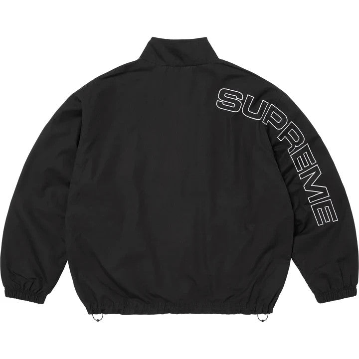 Supreme Spellout Embroidered Ripstop Track Jacket Black