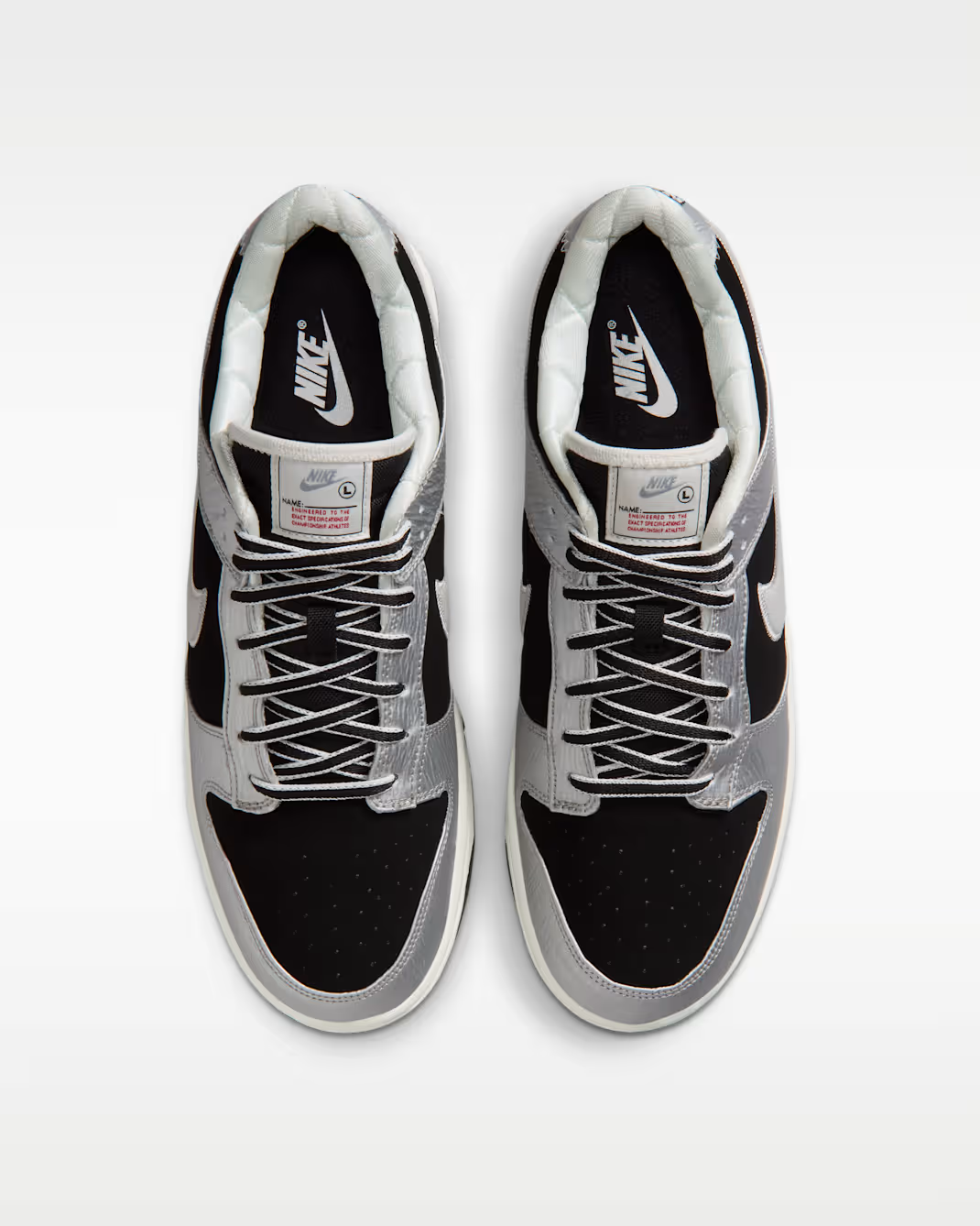 IM4413-001 Nike Dunk Low Varsity Pack "Metallic Silver/Black" (Men's)