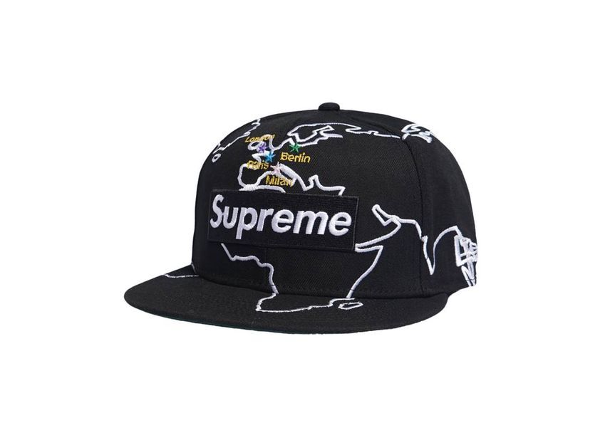 Supreme Worldwide Box Logo New Era Black