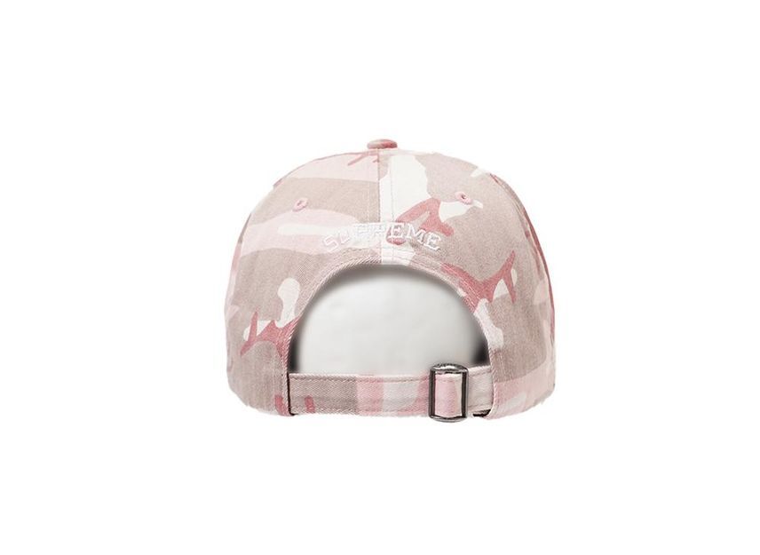 Supreme Pigment Coated S Logo 6-Panel Pink Camo