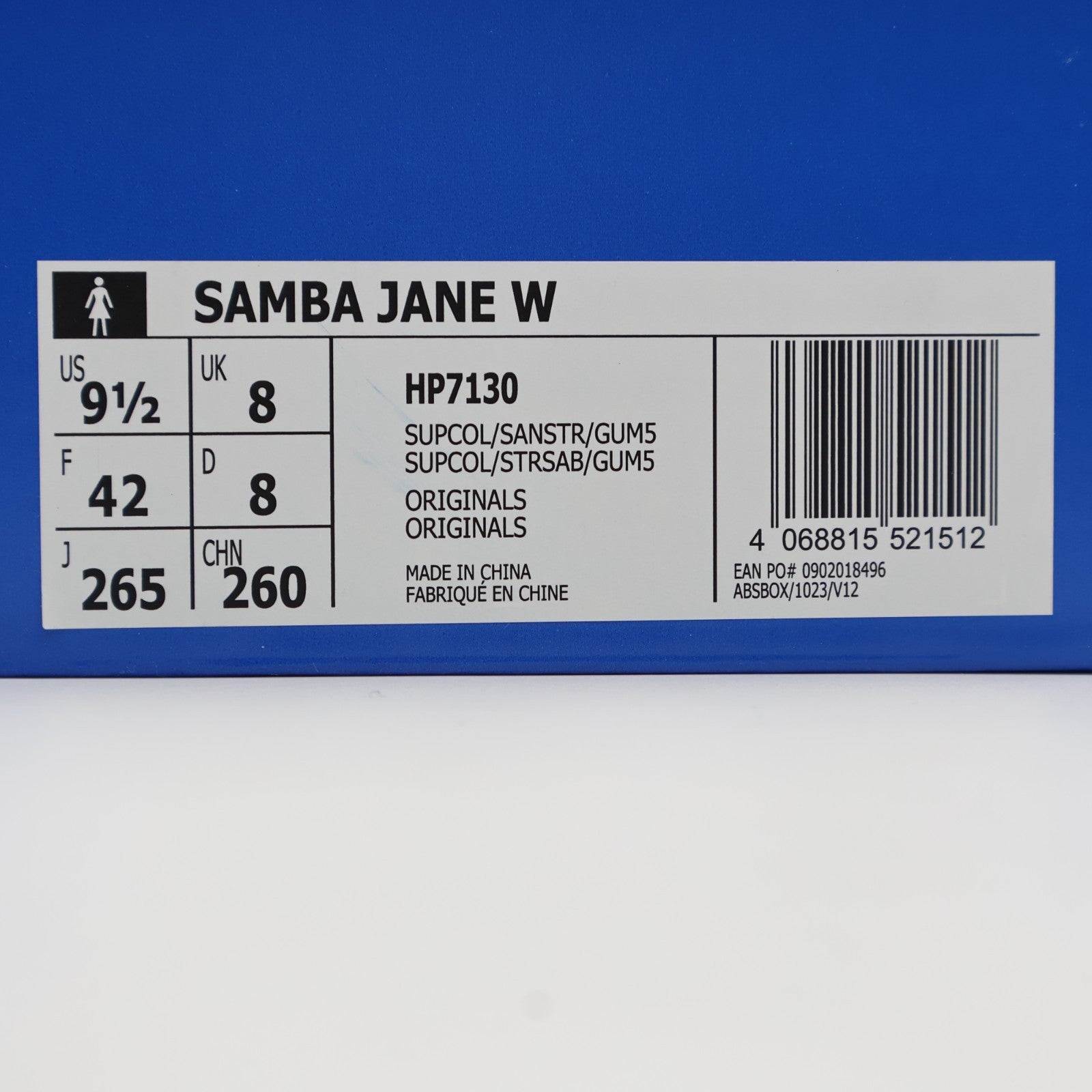 HP7130 adidas Samba Jane Supplier Colour Sand Strata (Women's)