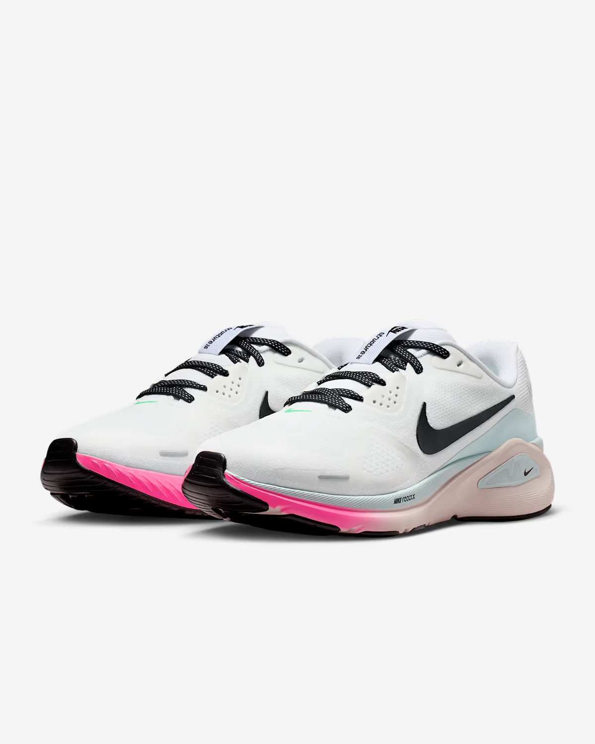 HJ1101-110 Nike Structure 26 White Glacier Ice Hyper Pink Black (Women's)
