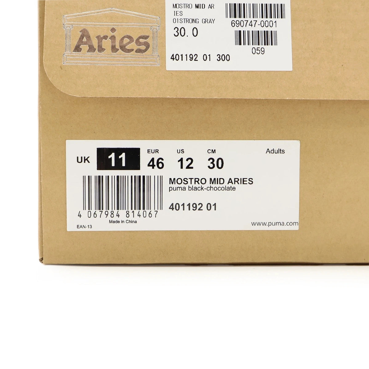 401192-01 Puma Mostro Mid Aries Blac Chocolate (Men's)