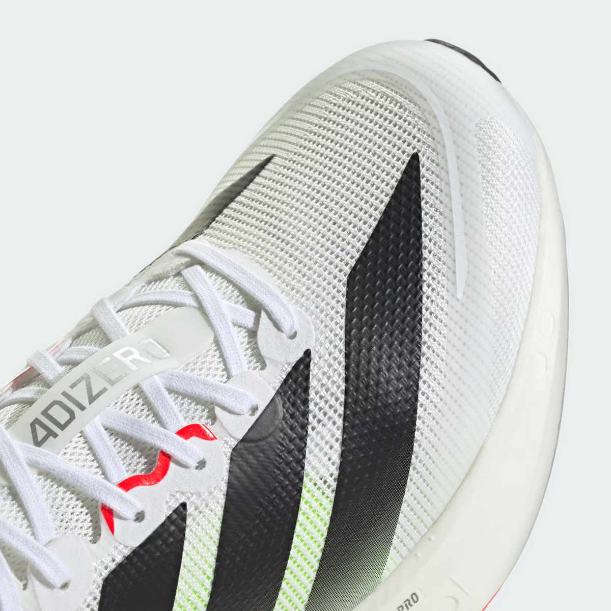 JS4932 adidas Adizero Boston 13 Cloud White Core Black Lucid Red (Men's)