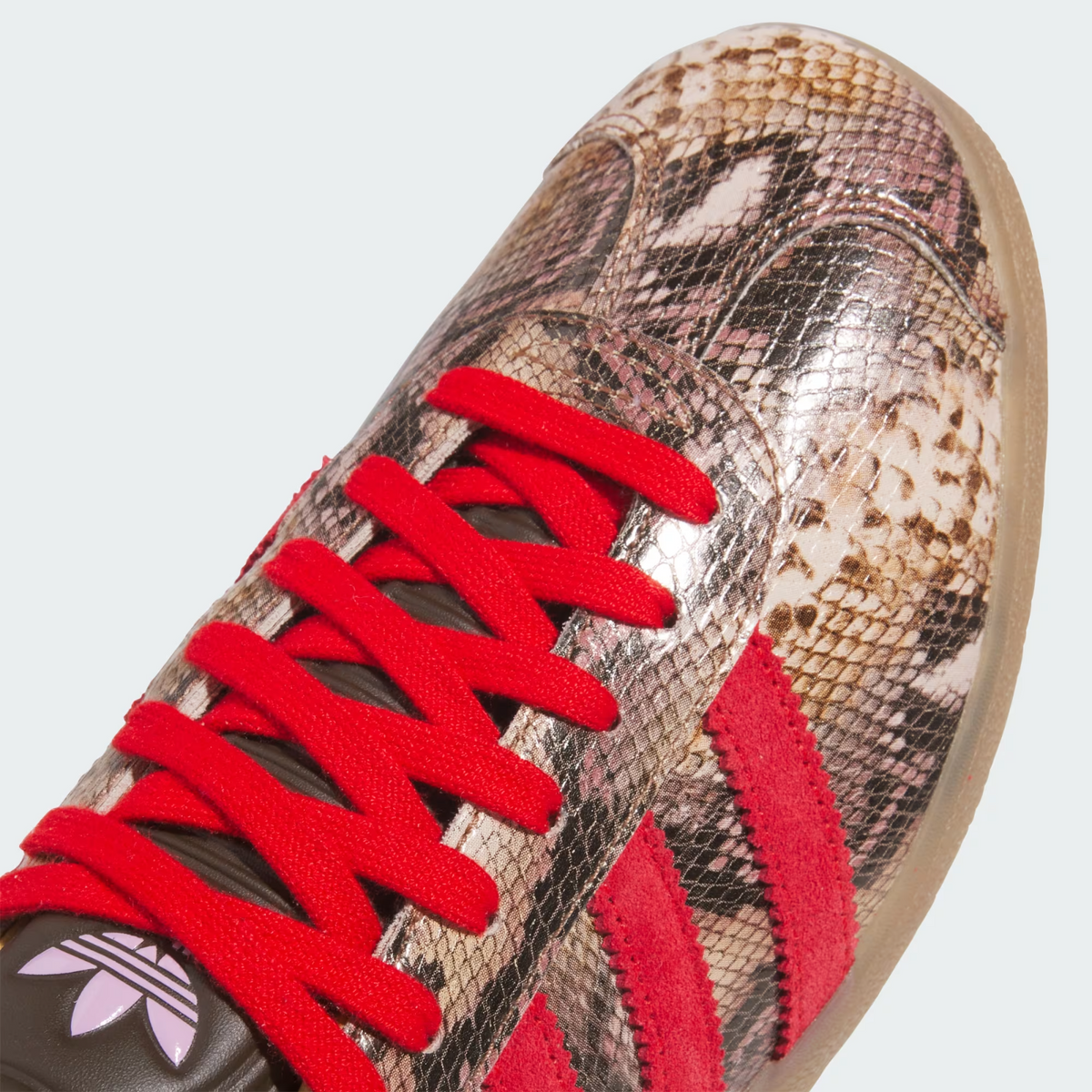 JP7703 adidas Gazelle Lux Spikeless Golf Preloved Brown/Better Scarlet (Men's)
