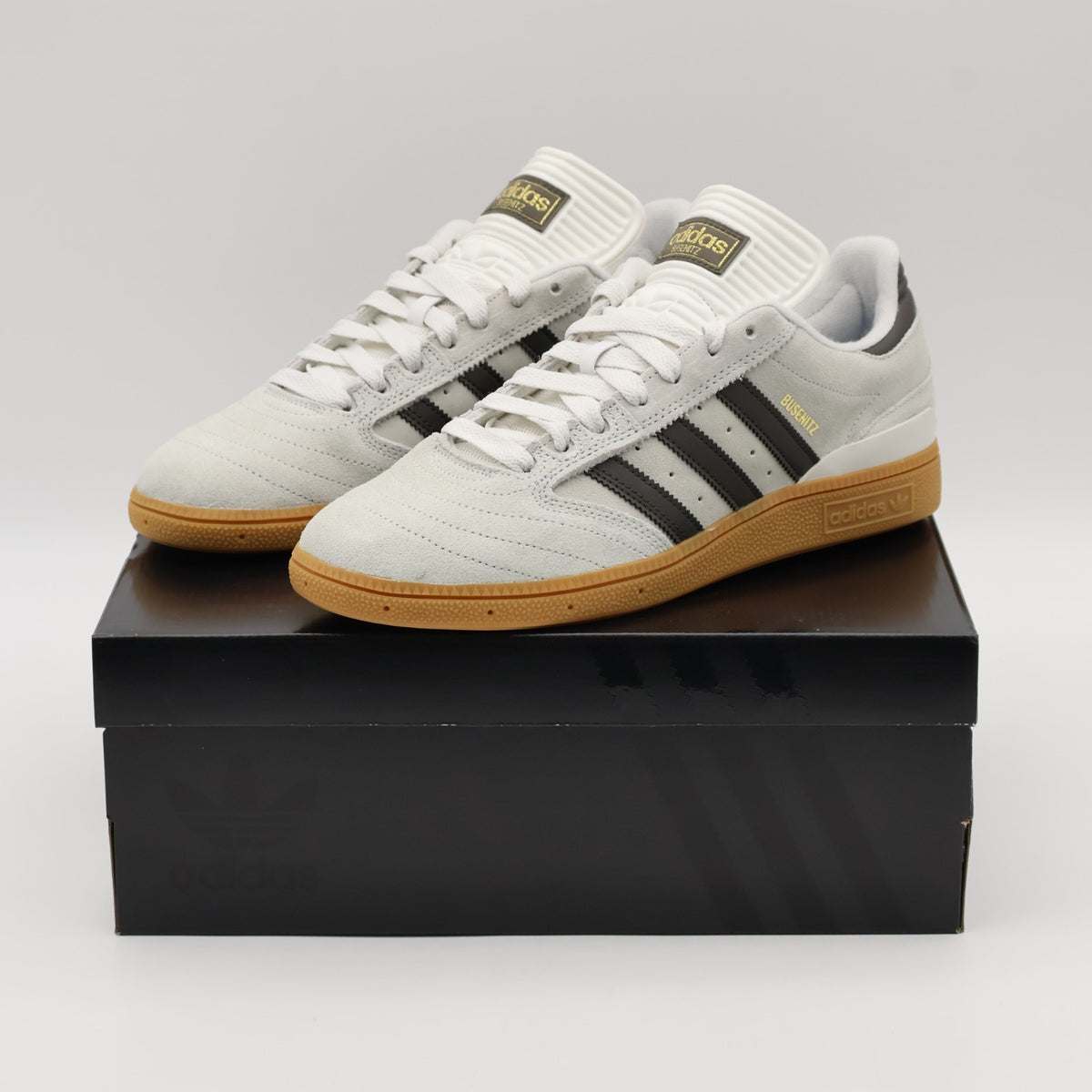 IF4617 adidas Skateboarding Busenitz Crystal White Shadow Olive Gum (Men's)