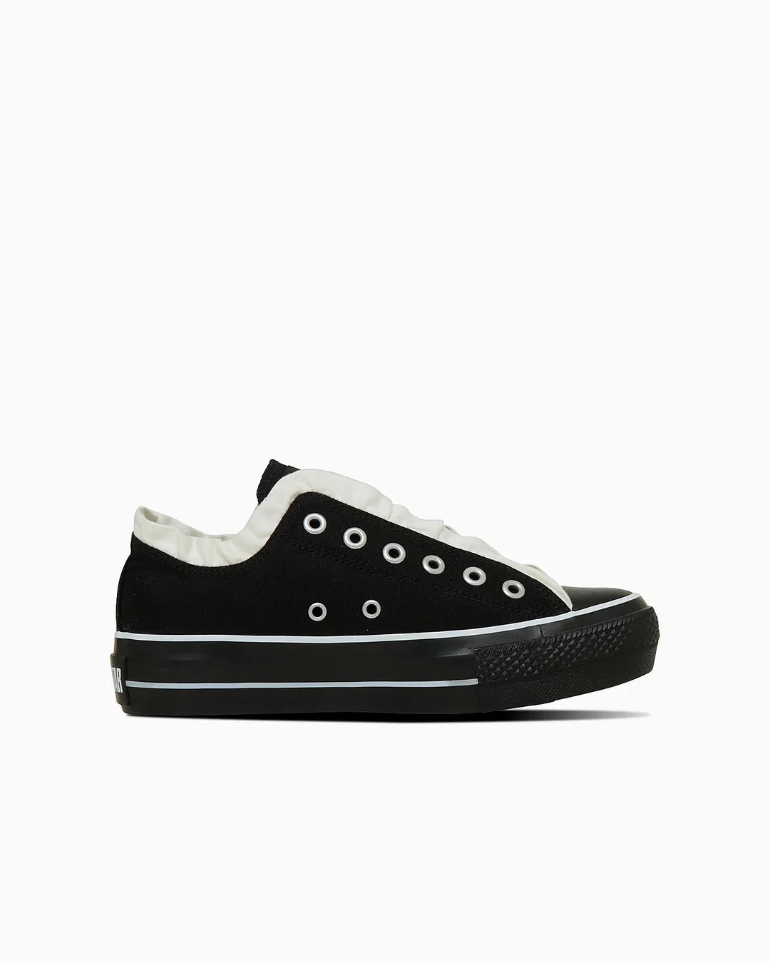 31315111 Converse All Star PLTS Frillslip OX Black/White (Women's)