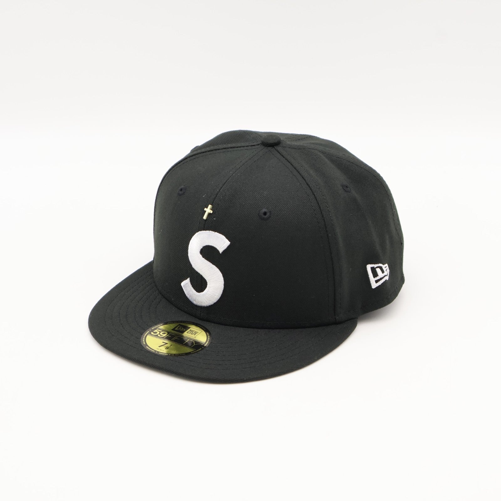 Supreme Gold Cross S Logo New Era Black
