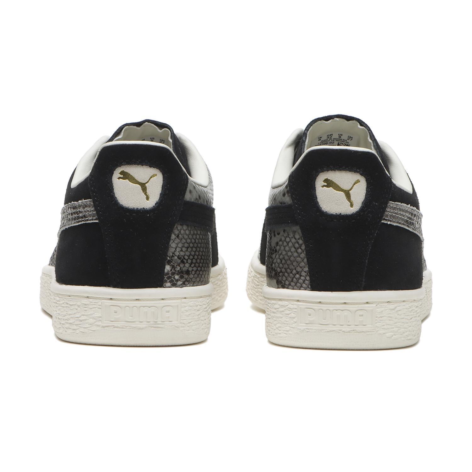 398706-02 Puma Suede Split Puma Black Smoky Gray (Men's)