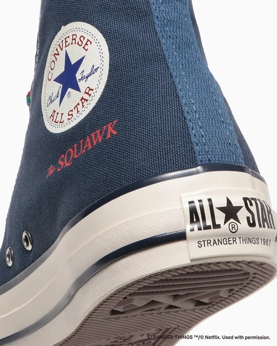 31316480 Stranger Things 5 Ã Converse All Star Aged 87 TS Hi Navy (Men's)