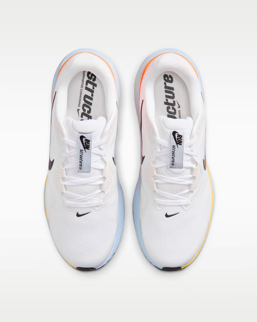 HJ1102-107 Nike Structure 26 White Total Orange (Men's)
