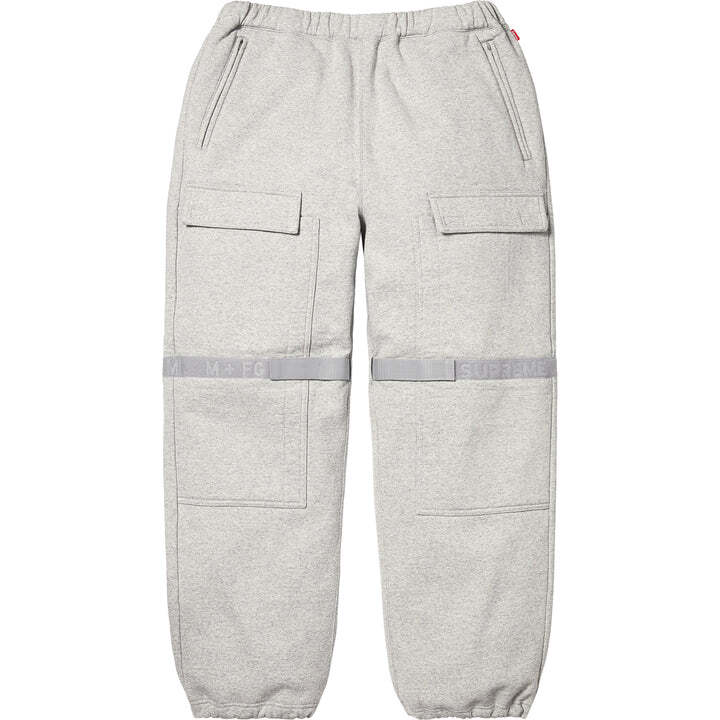 Supreme Marithe Francois Girbaud Shuttle Tape Cargo Sweatpant Heather Grey
