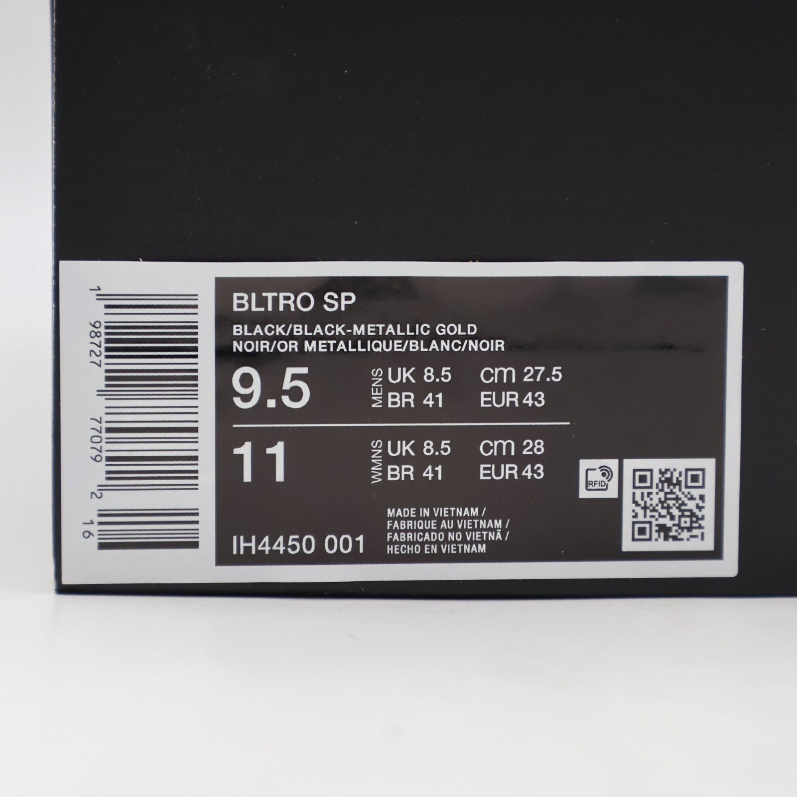 IH4450-001 Nike Baltoro High Black Metallic Gold (Men's)