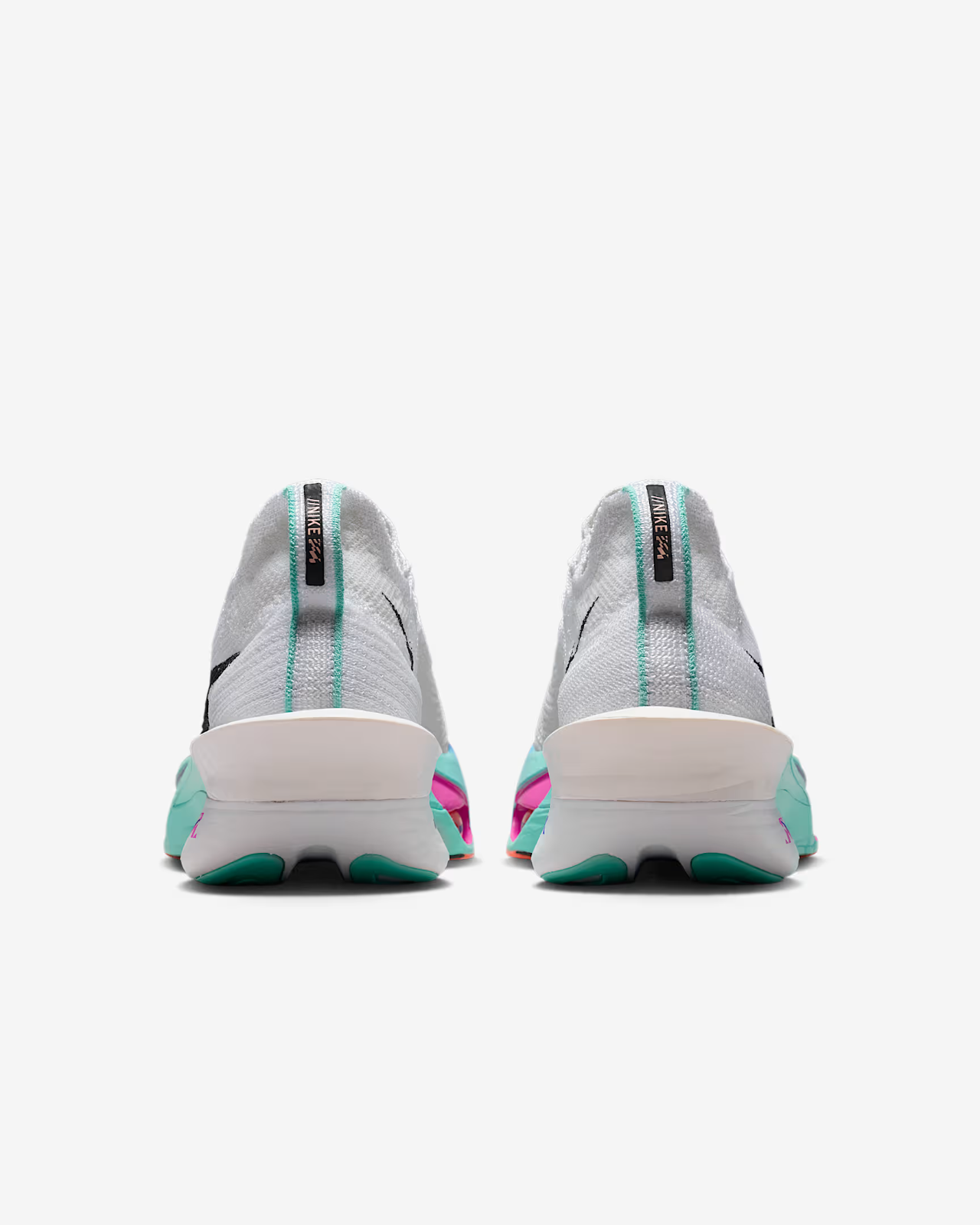 FD8315-104 Nike Alphafly 3 White Hyper Turquoise Concord Black (Women's)