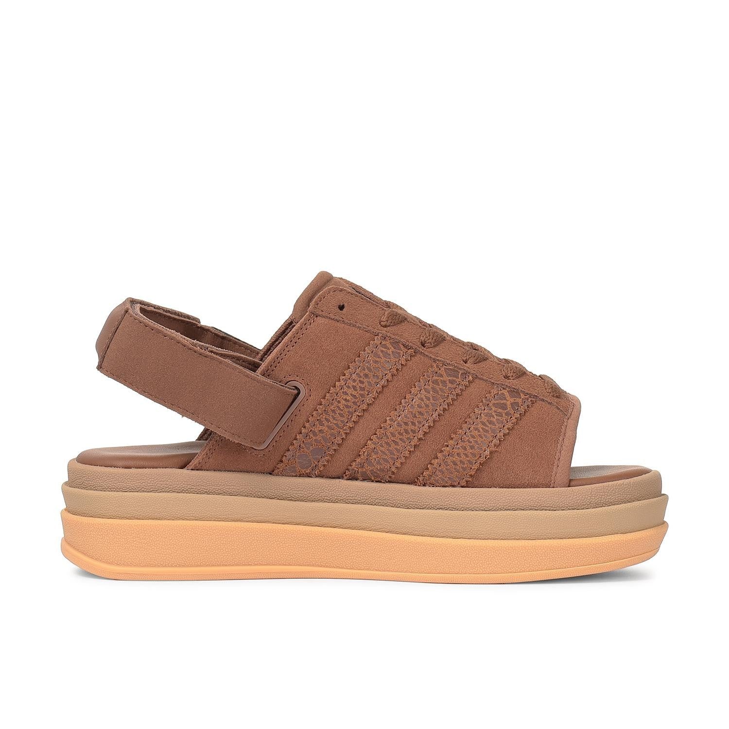 IH6633 adidas Gazelle Bold Sandals Preloved Brown Gold Metallic (Women's)