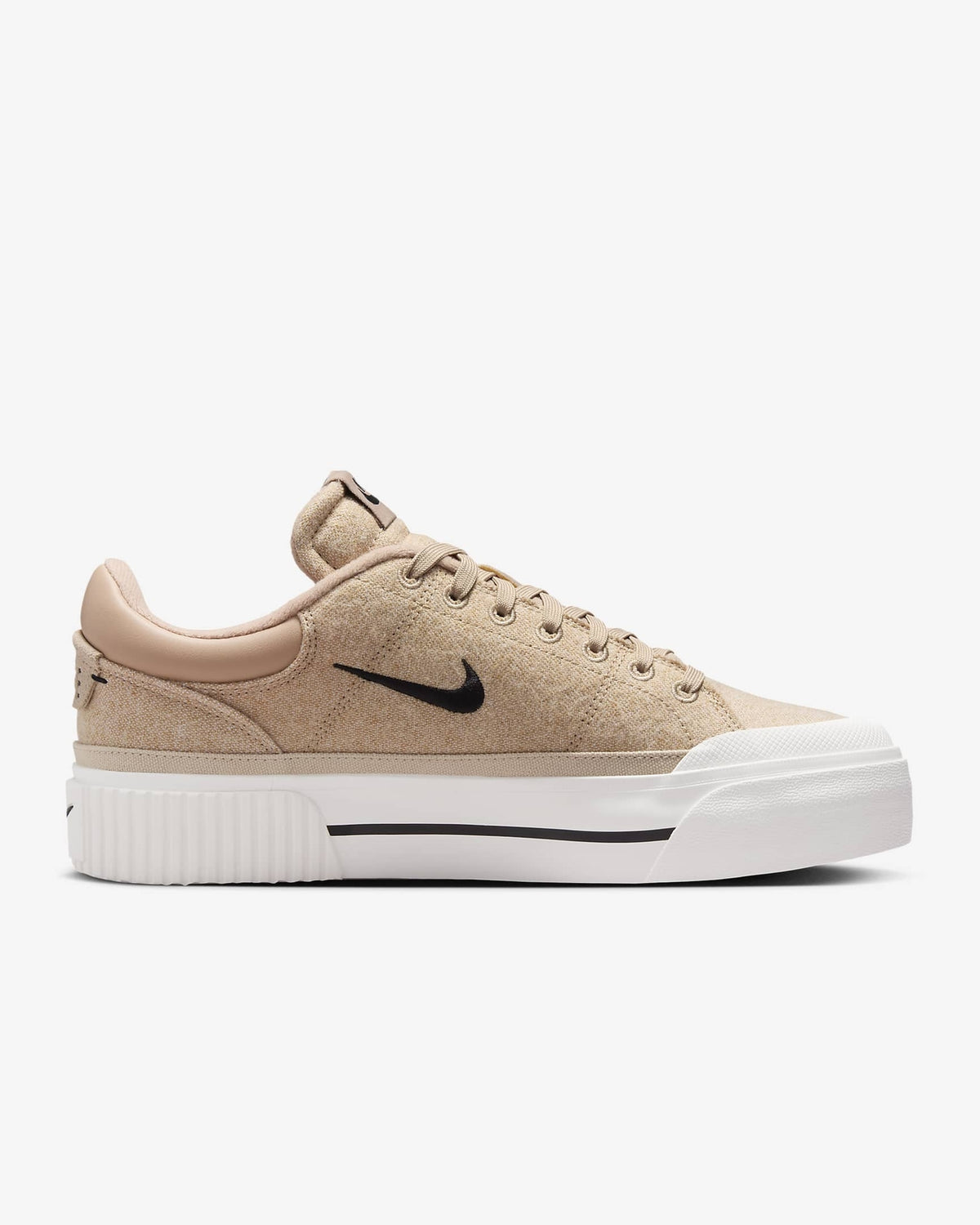 FZ2606-200 Nike Women's Court Legacy Lift Hemp Sail Sanddrift Black (Women's)