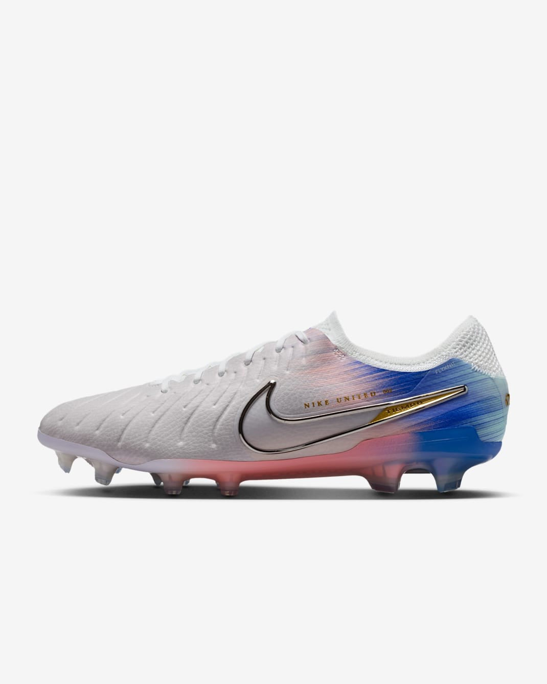 IB2467-001 Nike United Tiempo Legend 10 Elite FG Vast Grey Racer Blue (Men's)