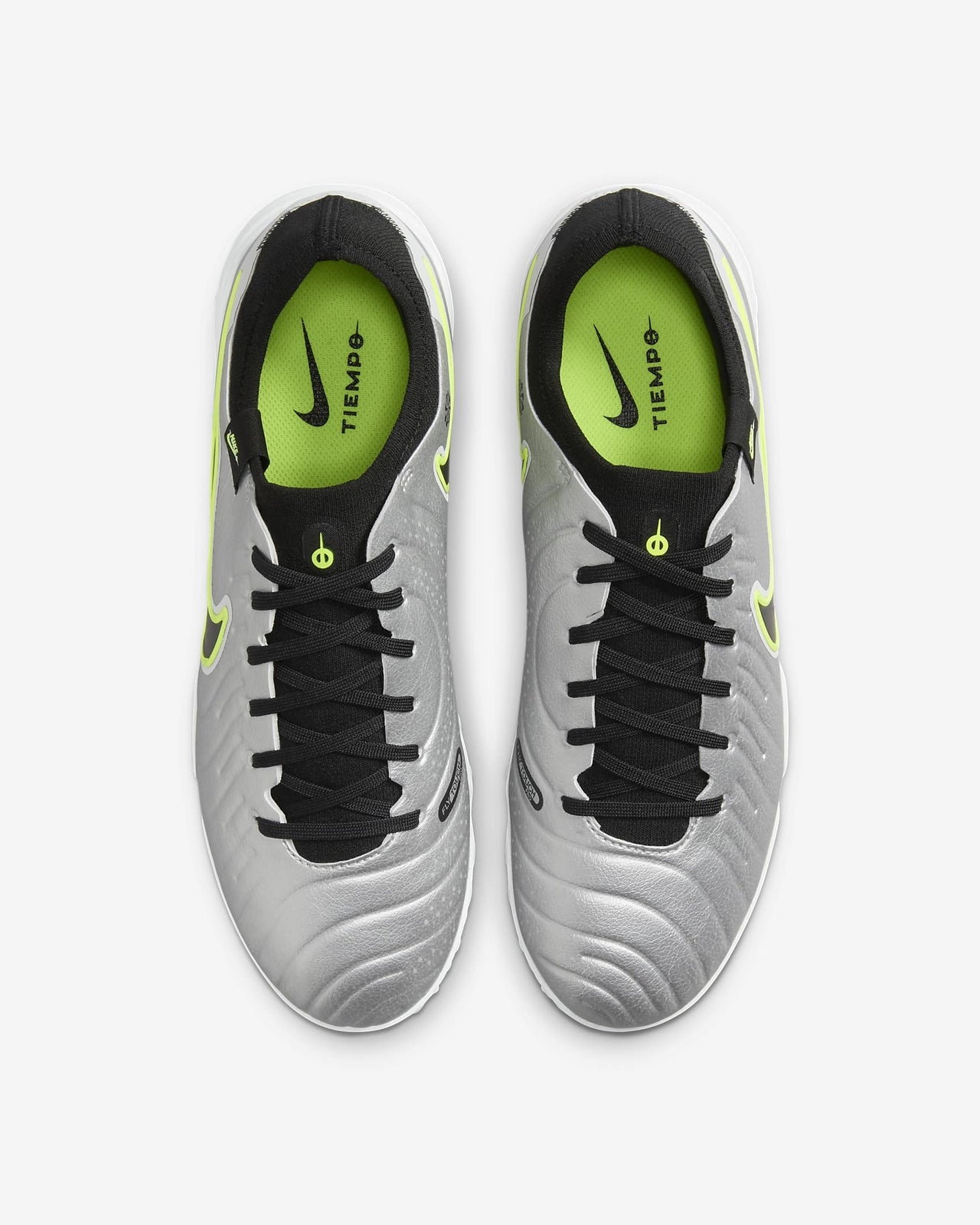 DV4336-001 Nike Tiempo Legend 10 Pro Metallic Silver Volt Black (Men's)