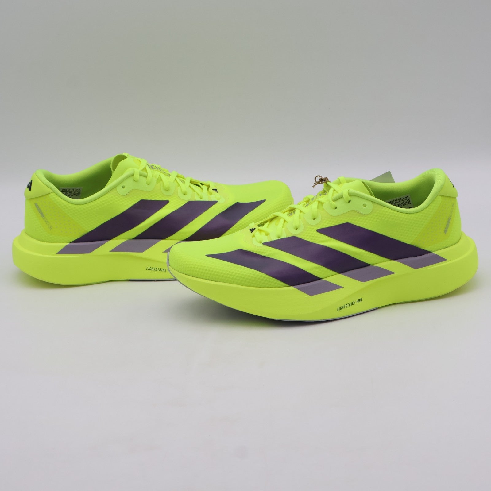JR2024 adidas Adizero Evo SL Solar Yellow Aurora Plum Powder Plum (Men's)