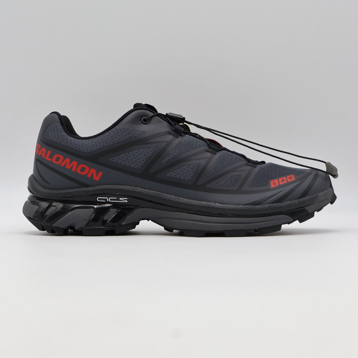 L49130300 JJJJound Salomon XT-6 Ebony Black Fiery Red (Men's)