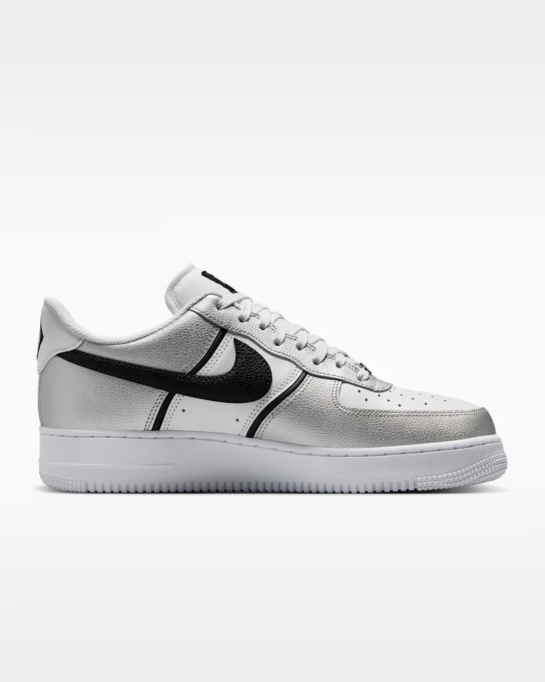 IM5752-001 Nike Air Force 1 '07 LV8 "Metallic Silver/White" (Men's)