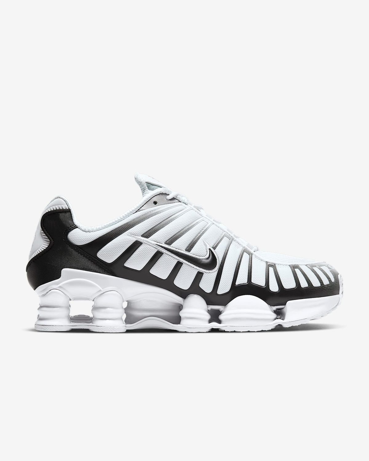AV3595-102 Nike Shox TL White Metallic Platinum Black (Men's)