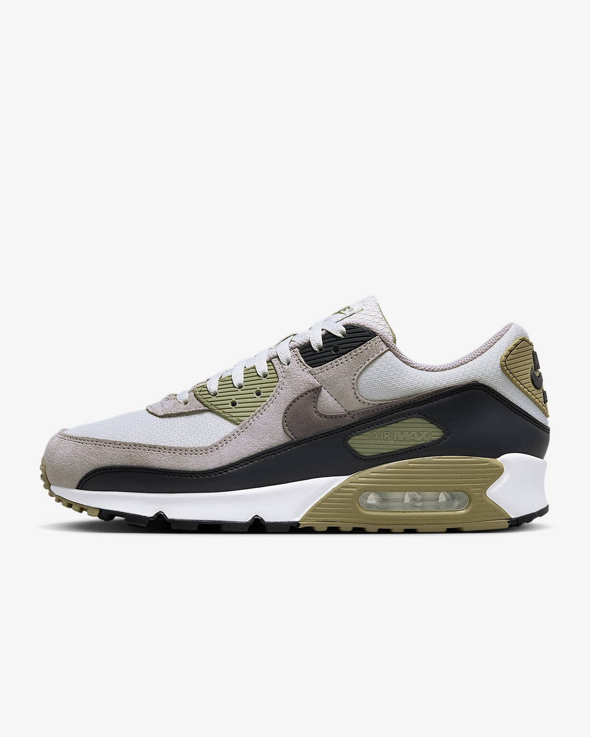 DM0029-011 Nike Air Max 90 Light Bone Neutral Olive College Grey Cave (Men's)