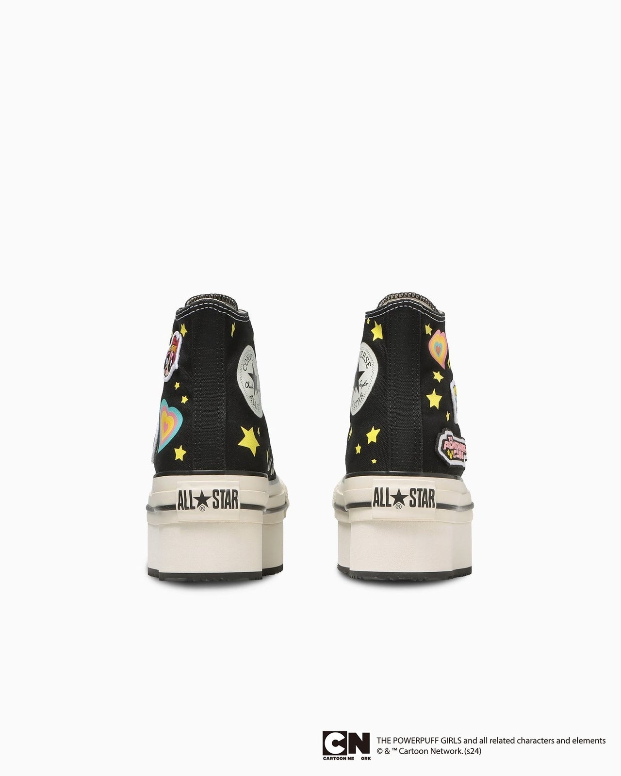 31312821 The Powerpuff Girls Converse All Star Chunkyline Hi Black (Women's)