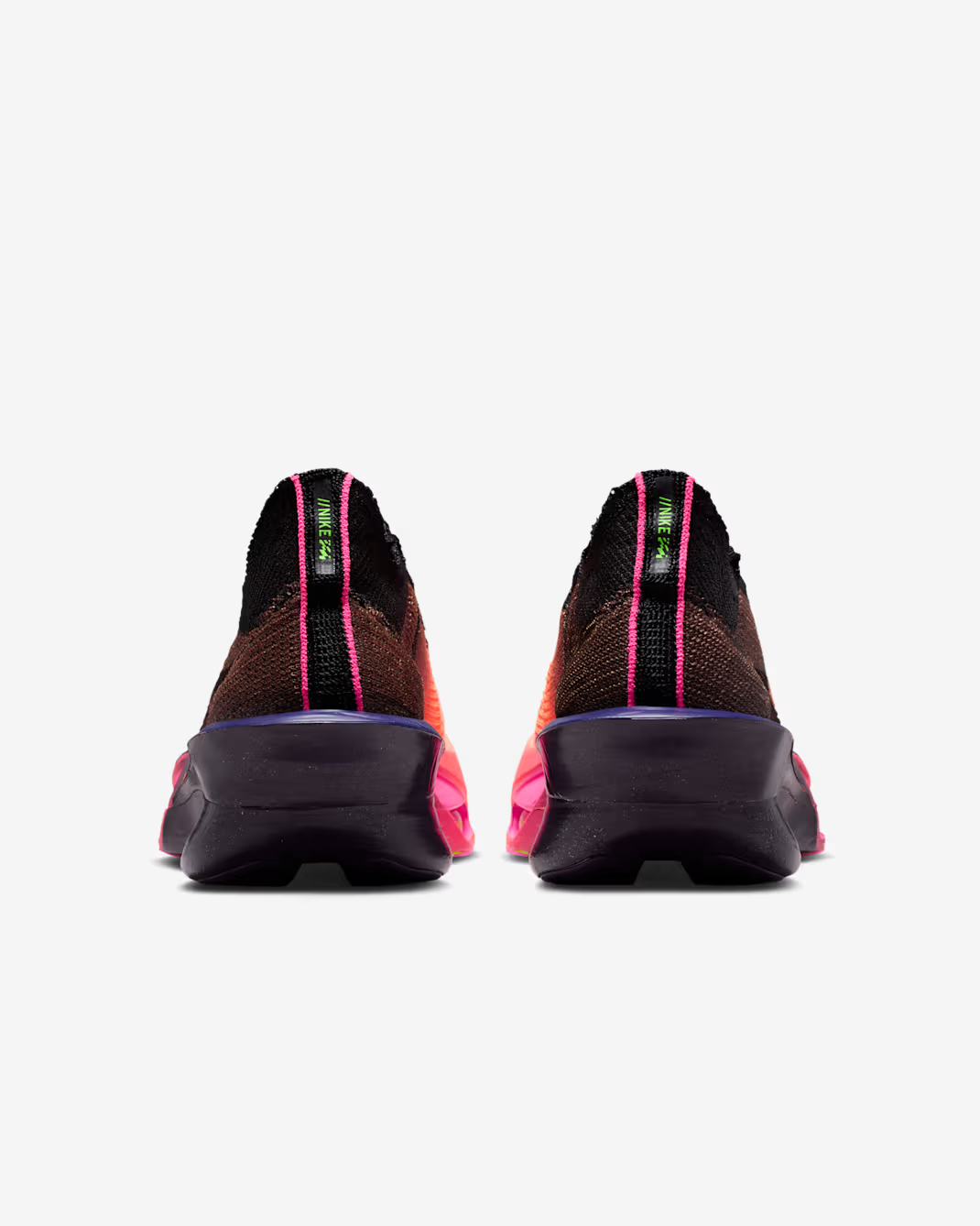 IO9573-800 Nike Alphafly 3 Road Racing Shoes Orange Pulse Purple Dynast (Menâs)